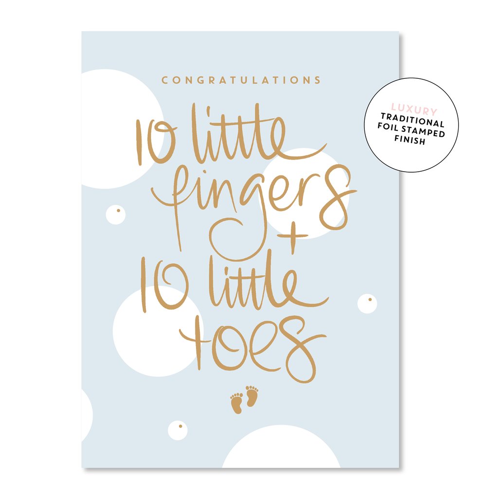 10 Little Fingers Card