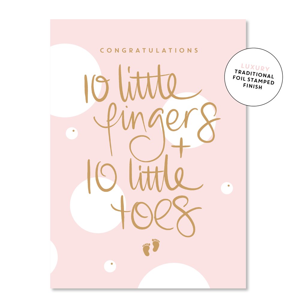 10 Little Fingers Card