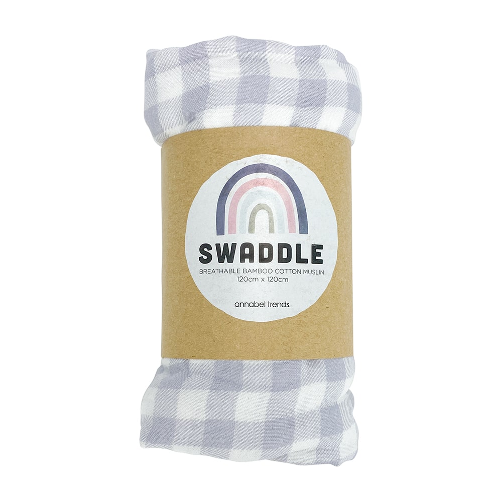 Gingham Muslin Swaddle