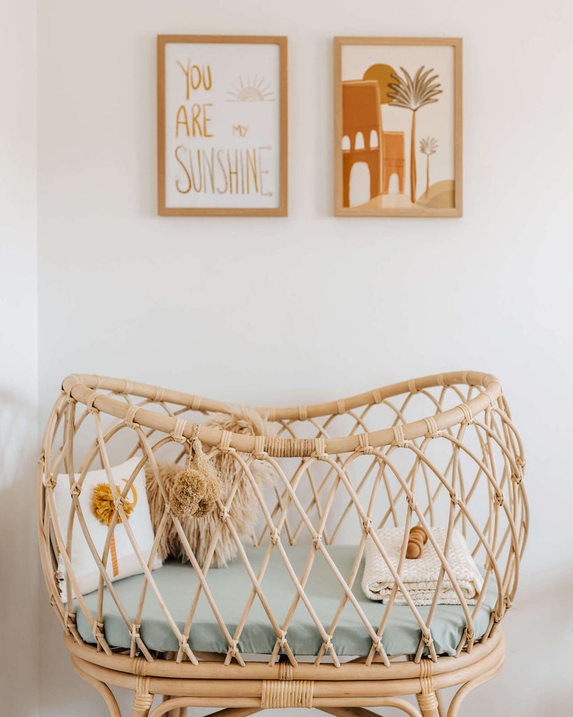 Sage Bassinet Sheet