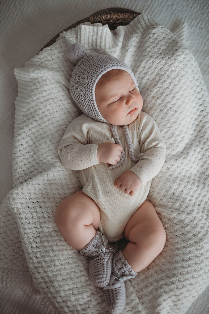 Bonnet and Booties-Newborn