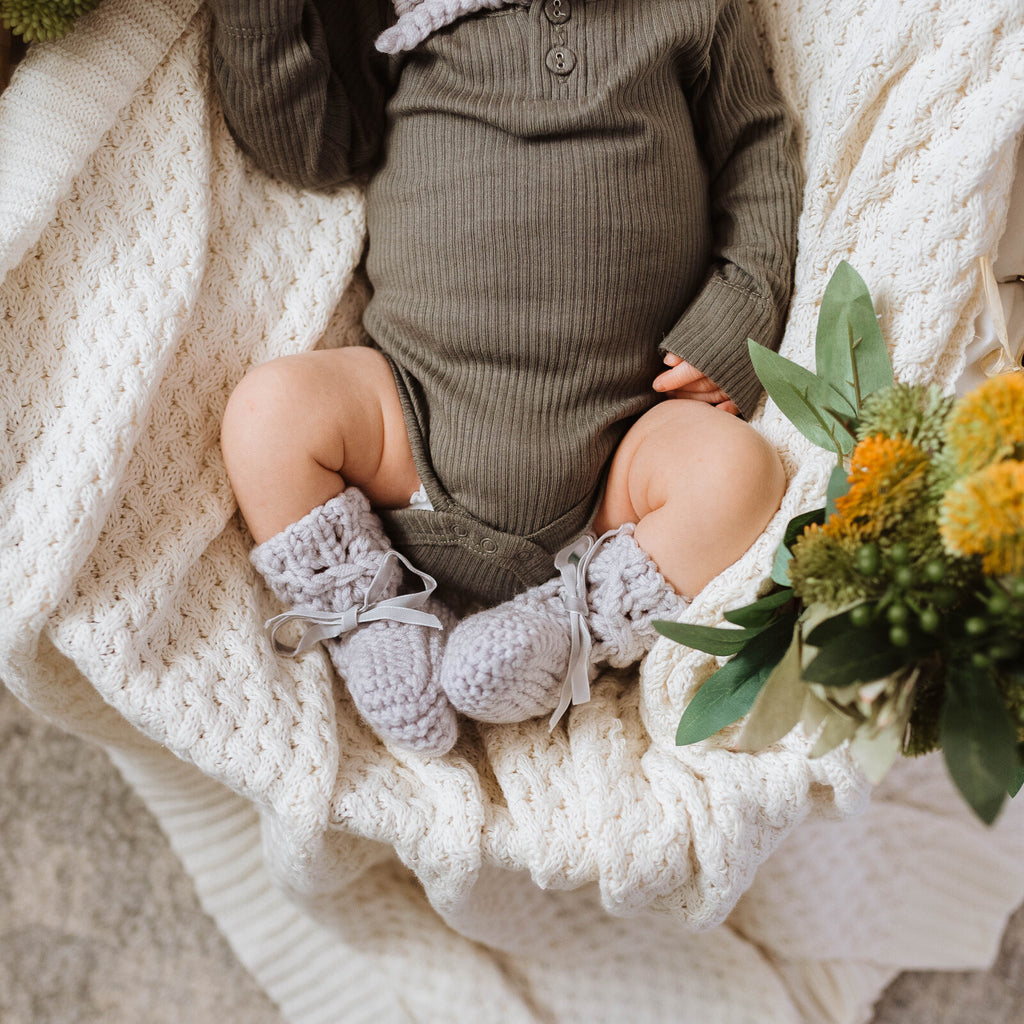 Bonnet and Booties-Newborn