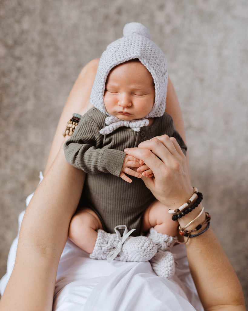 Bonnet and Booties-Newborn