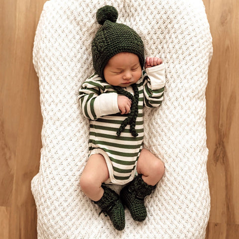 Bonnet and Booties-Newborn