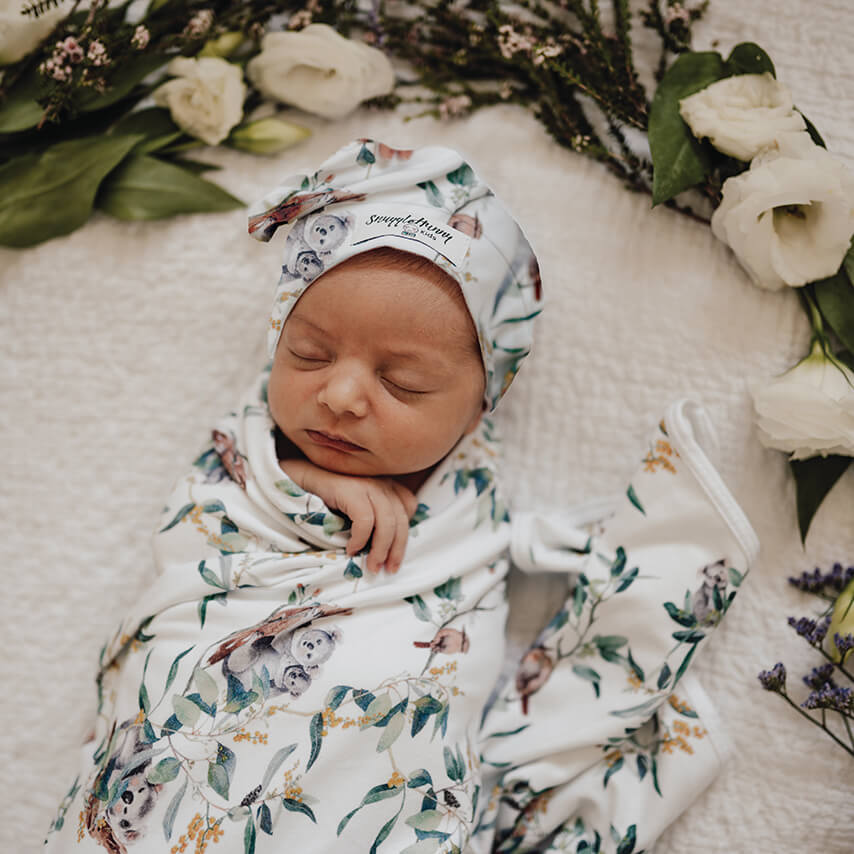 Jersey Wrap & Beanie Set