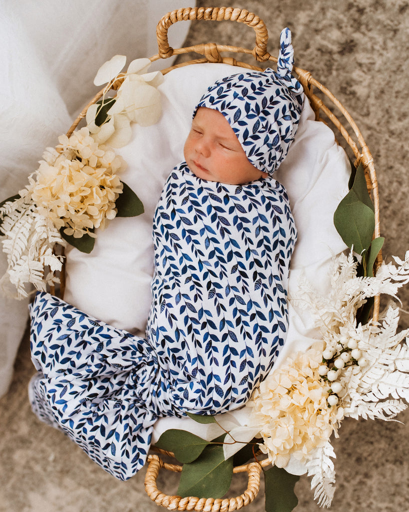 Nightshade | Baby Jersey Wrap & Beanie Set