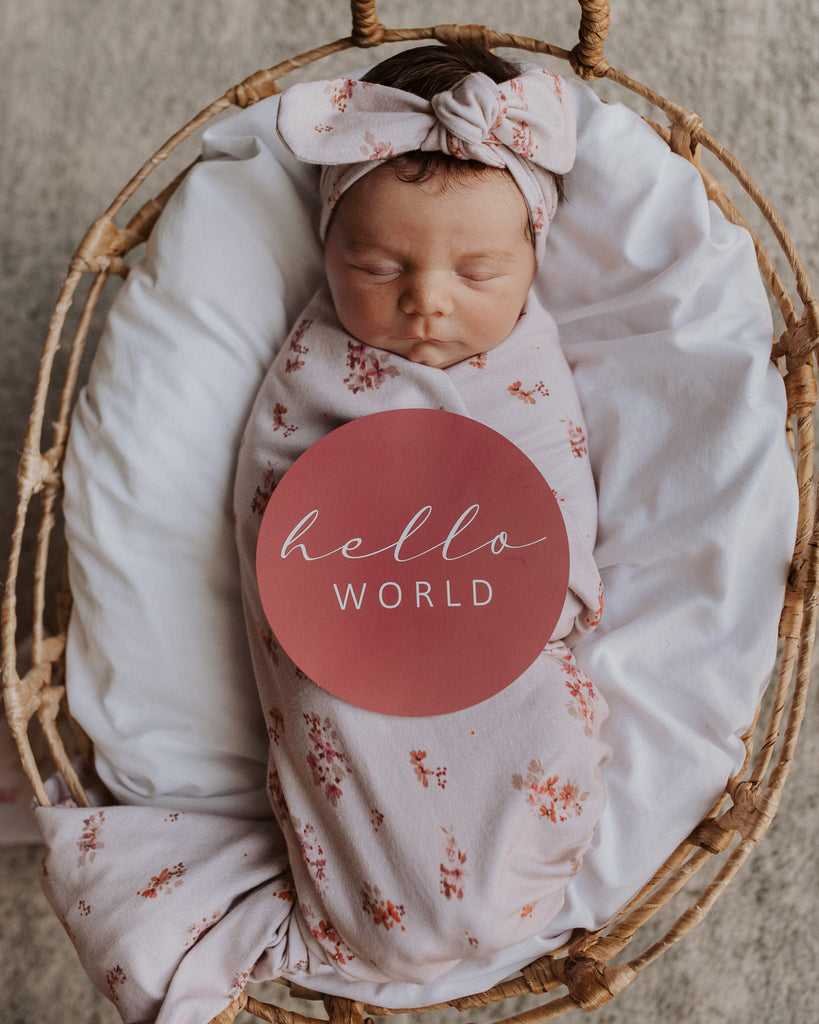 Esther Jersey Wrap & Top Knot Set