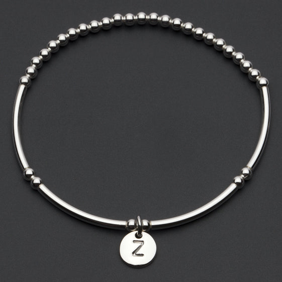 Alphabet Charm Bracelet / Z Sterling Silver