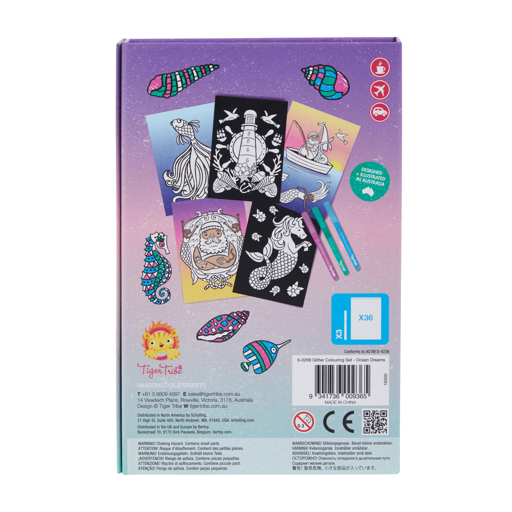 Glitter Colouring Set- Ocean Dreams