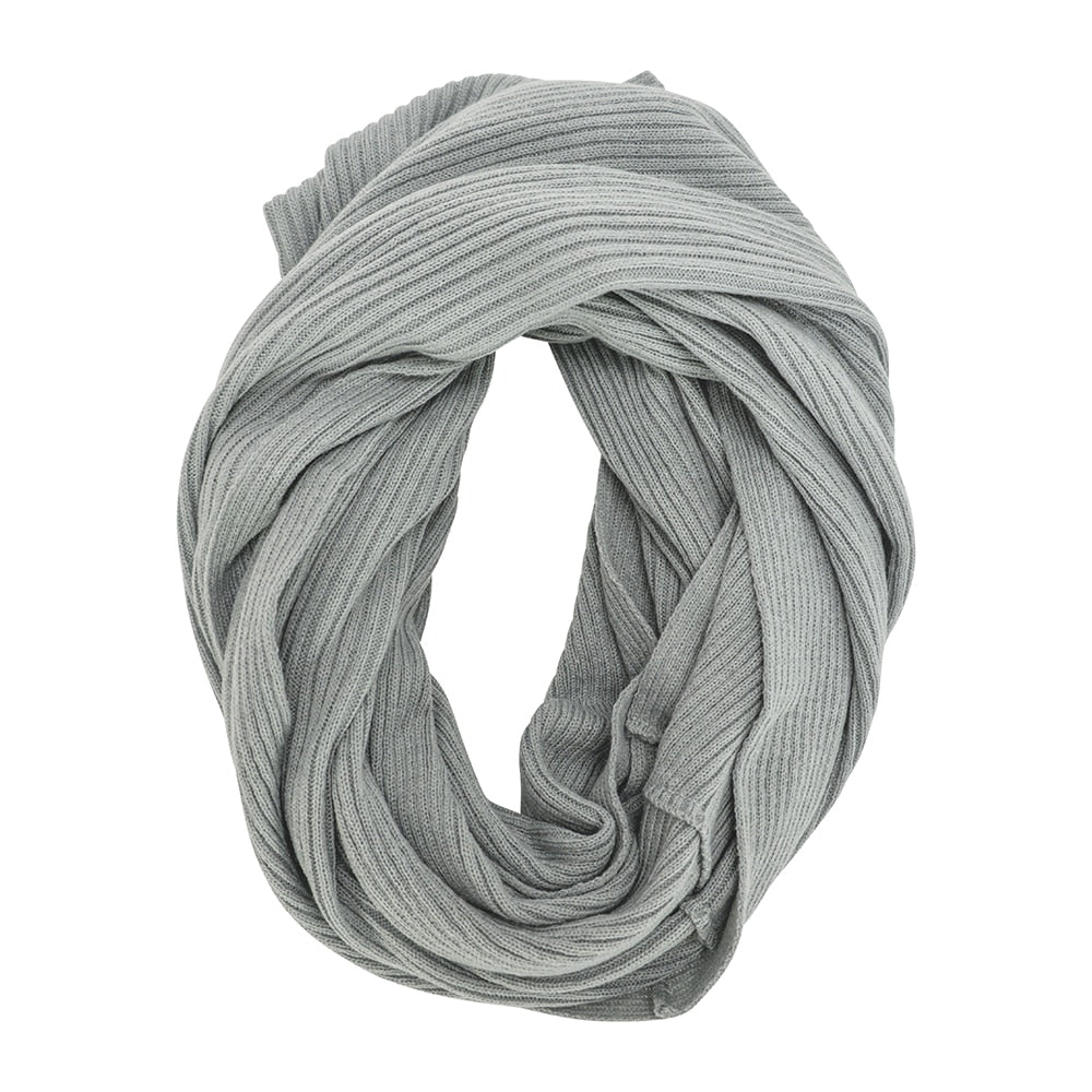 Snood Rib Knit Black