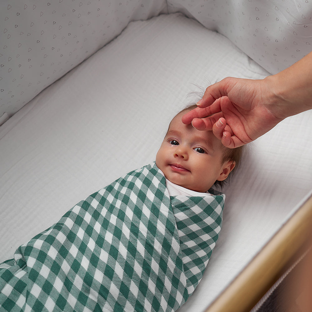 Gingham swaddle shop