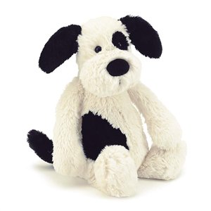 Jellycat Bashful Puppy Black & White