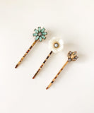 Vintage Floral Hair Pin Set