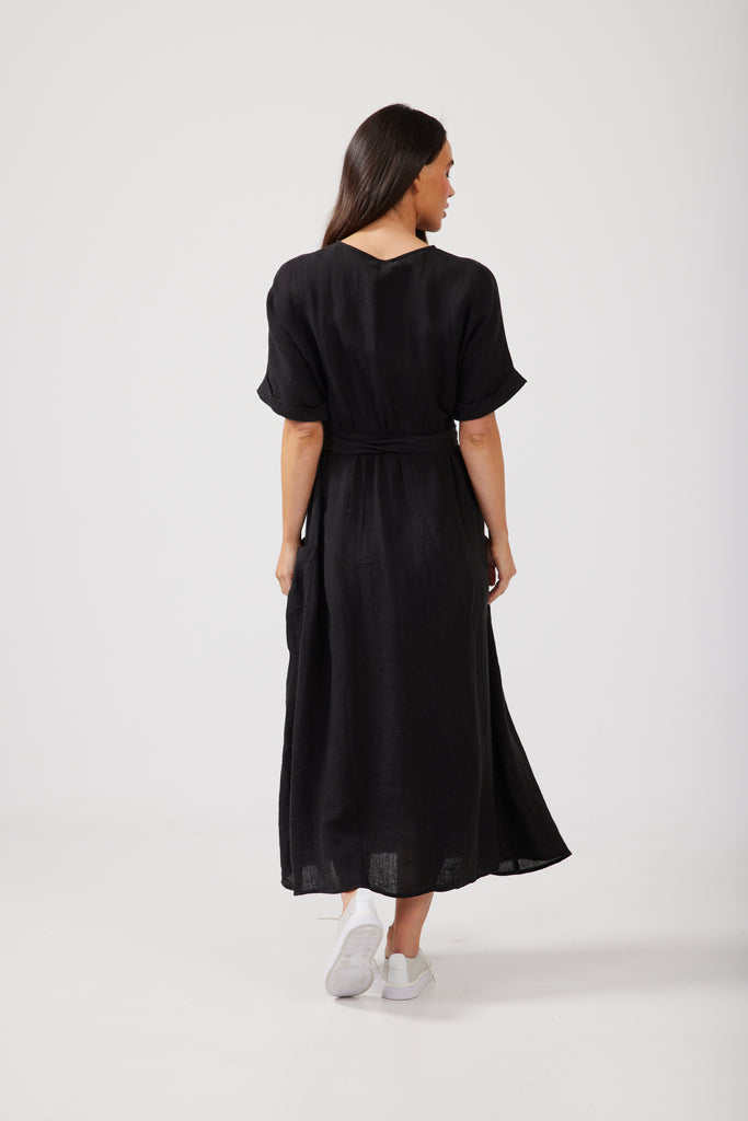 Pansies Wrap Dress