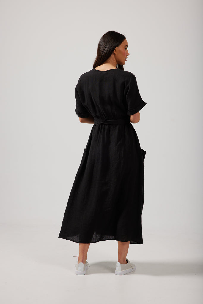 Pansies Wrap Dress
