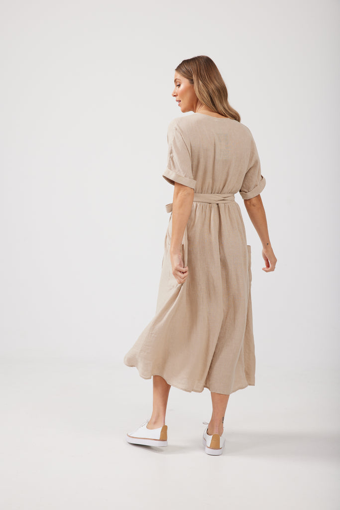Pansies Wrap Dress