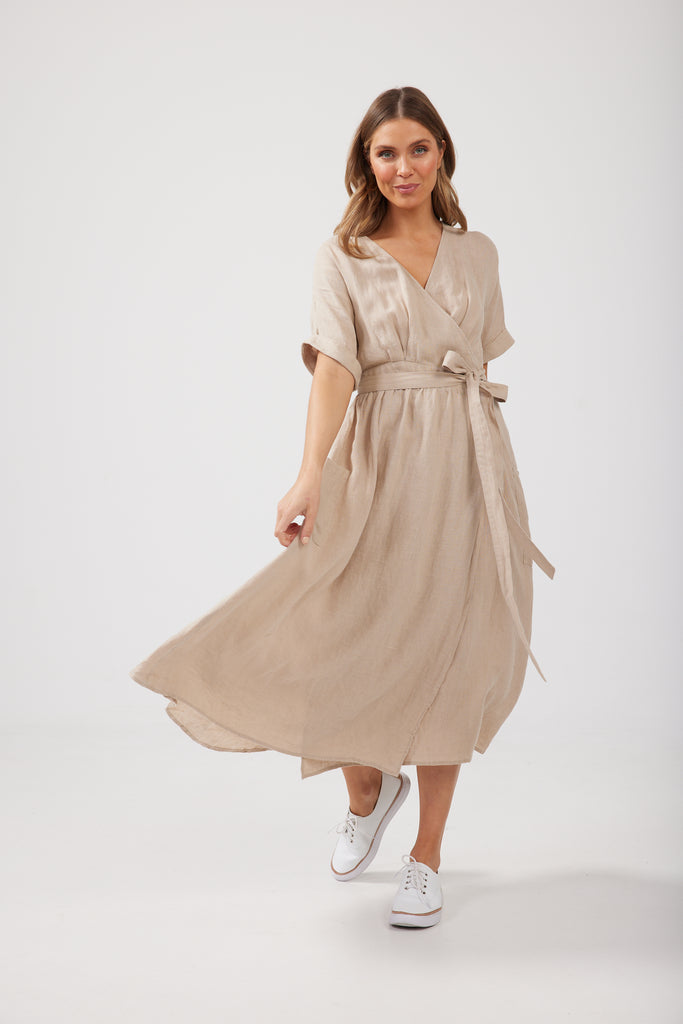 Pansies Wrap Dress