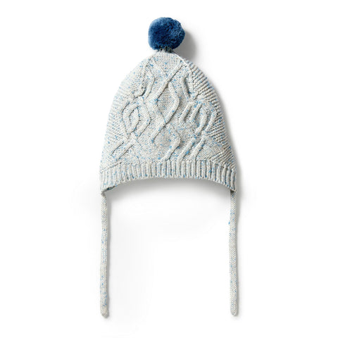 Knitted Mini Cable Bonnet