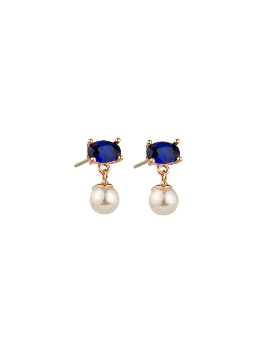 Princess Sapphire & Pearl Earring