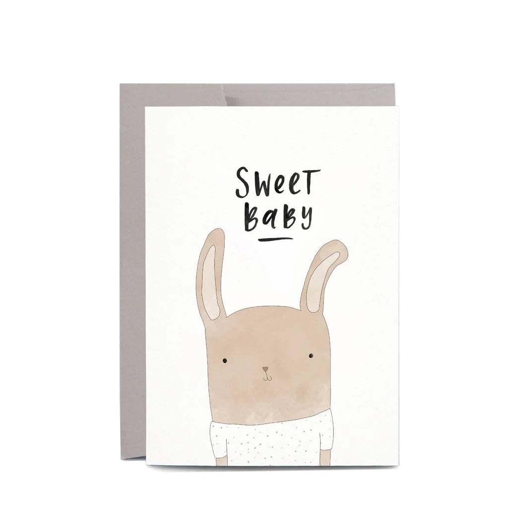 Baby Rabit Card Sweet Baby Rabbit Greeting Card