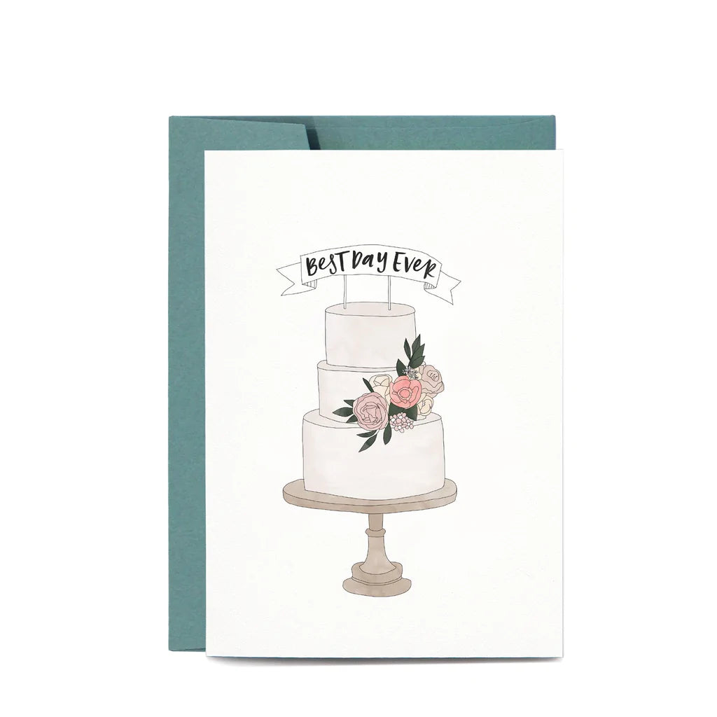 Wedding Cake Best Day Card