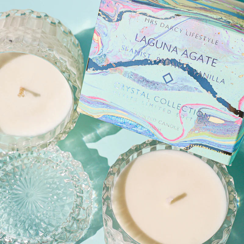 Petite Laguna Agate Candle - Seamist, Peony & Vanilla