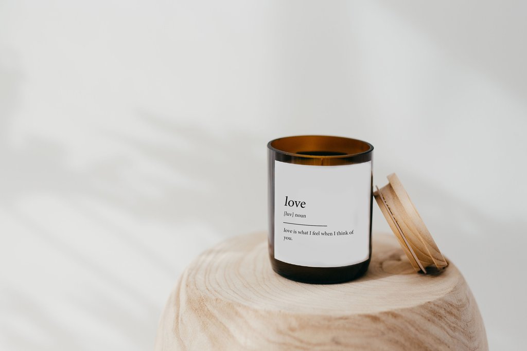 Love-Dictionary Meaning Soy Candle