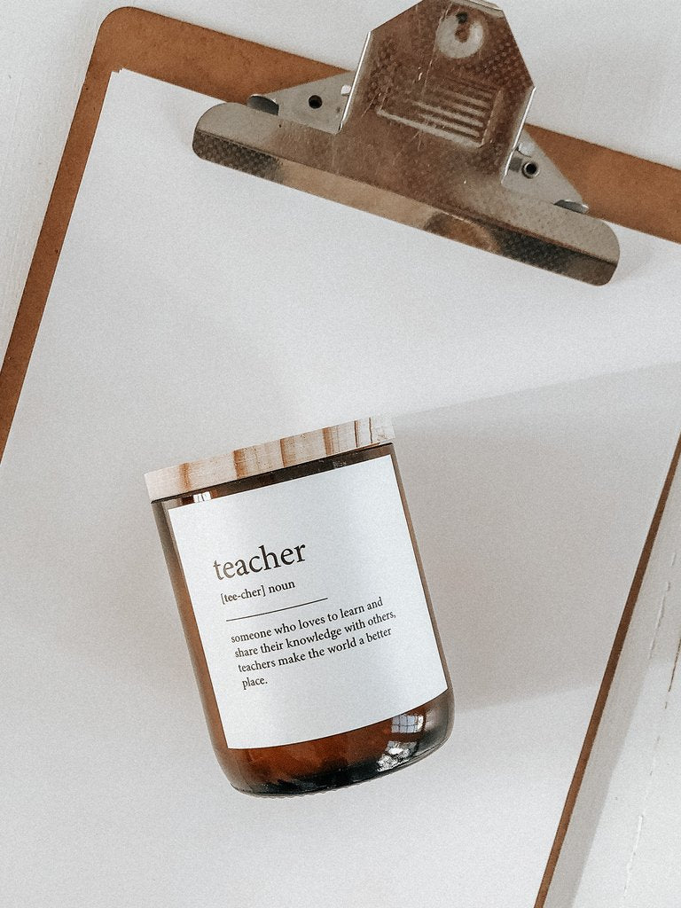 Teacher-Dictionary Meaning Soy Candle