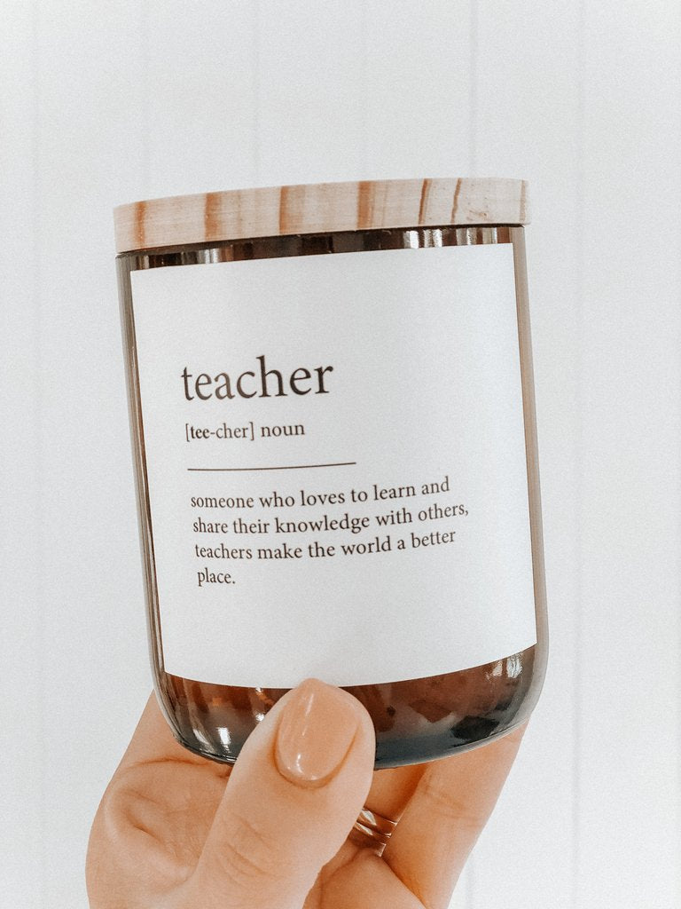 Teacher-Dictionary Meaning Soy Candle