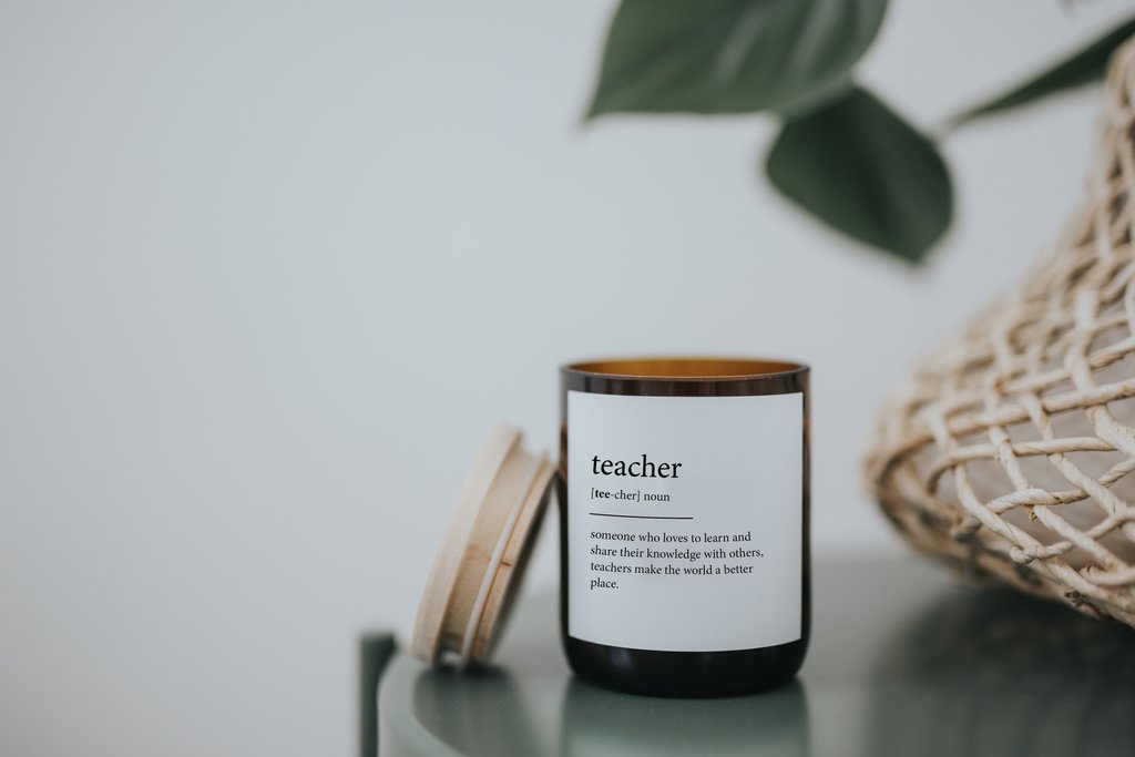 Teacher-Dictionary Meaning Soy Candle
