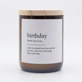 Birthday-Dictionary Meaning Soy Candle