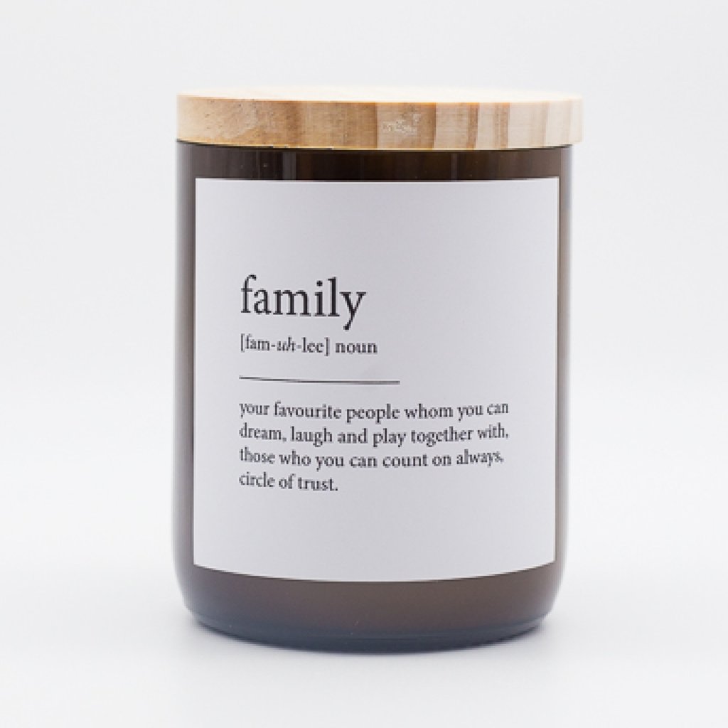 Family-Dictionary Meaning Soy Candle