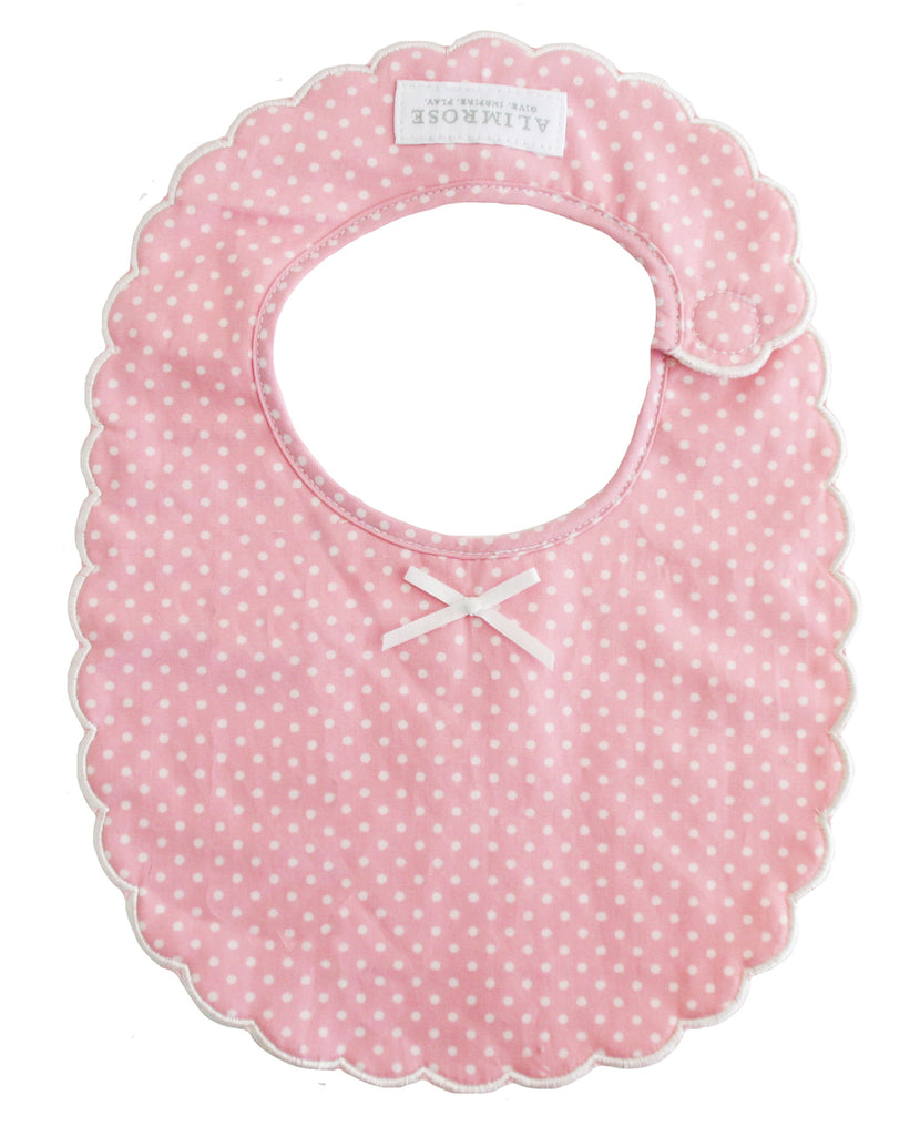 Scallop Edge Bib Pink