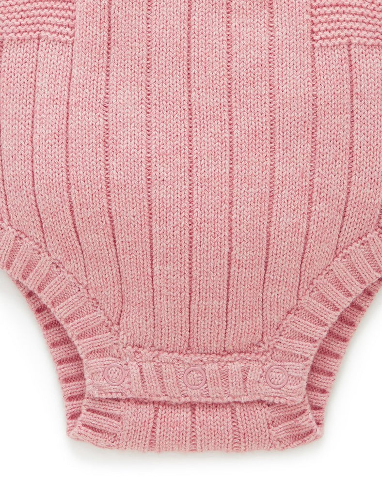 Knitted Bodysuit - Crab Apple