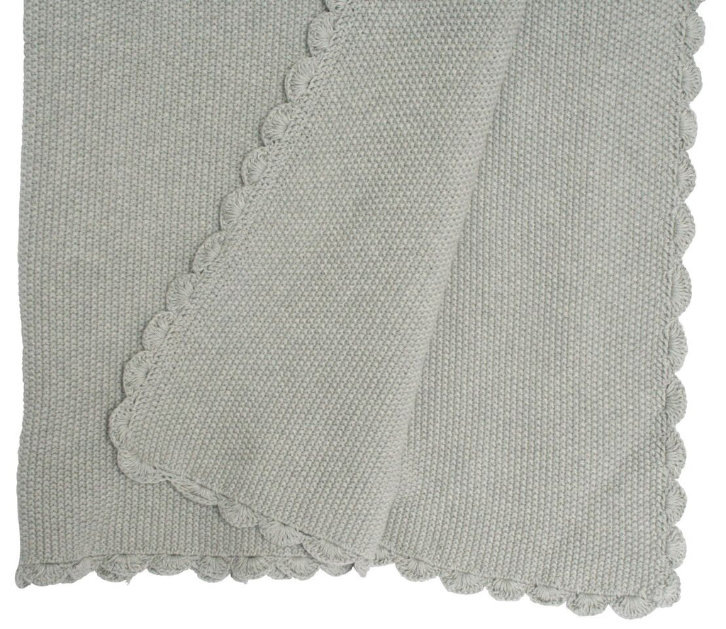 Mini Moss Stitch Organic Cotton Baby Blanket