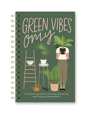 Green Vibes Only Spiral Notebook