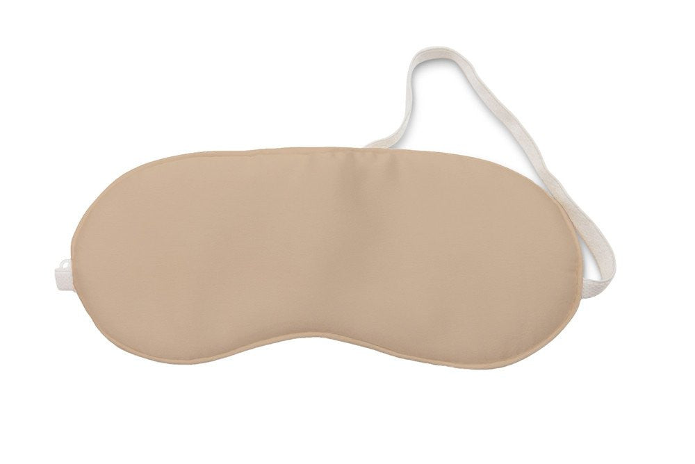 Silk Eye Mask Shimmering Nude