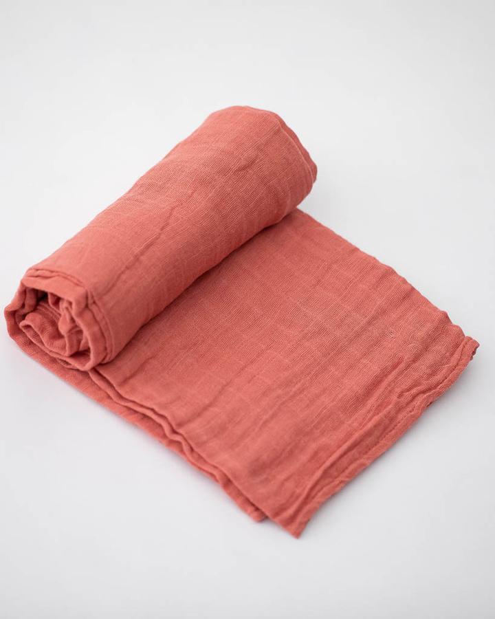 Muslin Swaddle Dusty Rose