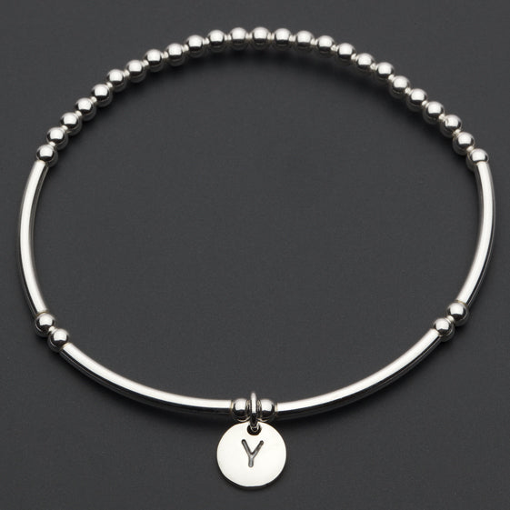 Alphabet Charm Bracelet / Y Sterling Silver