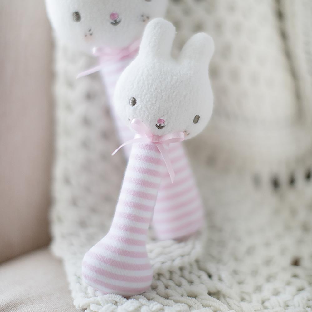 Baby Bunny Stick Rattle