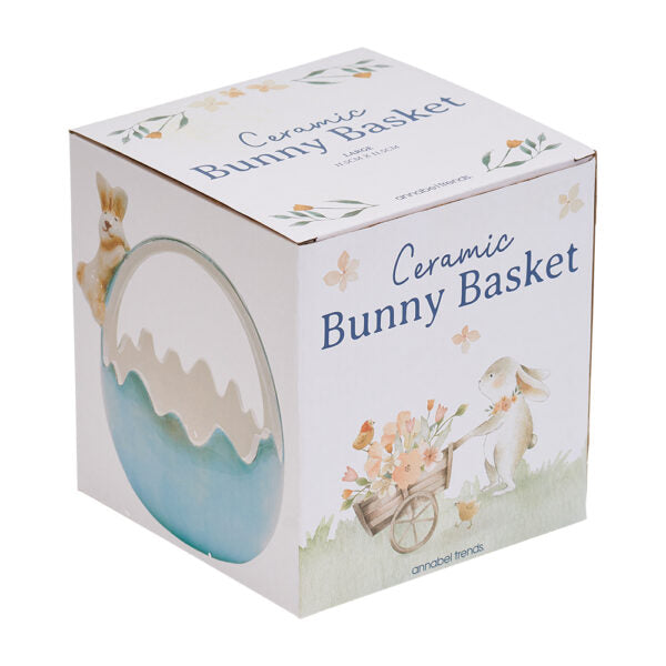 Ceramic Bunny Basket