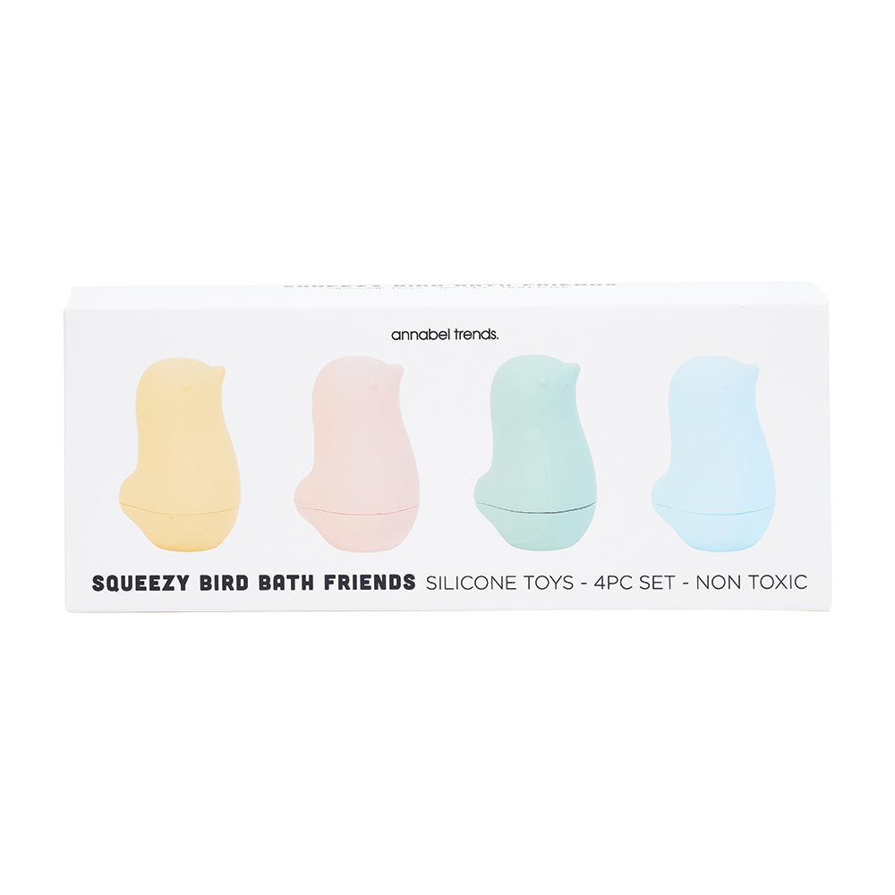 Silicone Squeezy Bath Toys - Birds