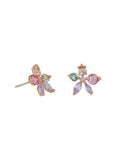 Crystal Floral Stud Earrings