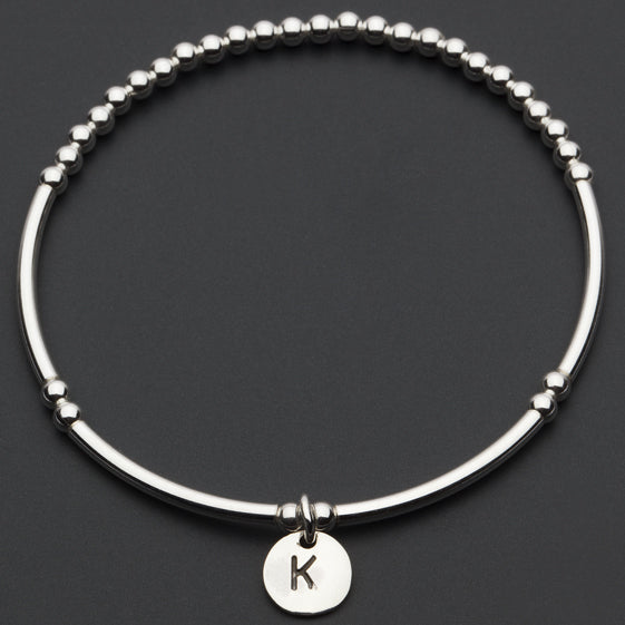 Alphabet Charm Bracelet / K Sterling Silver