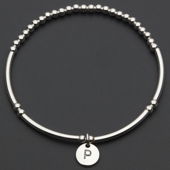 Alphabet Charm Bracelet / P Sterling Silver