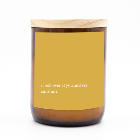 Don't Think, Just Feel Quote Candle