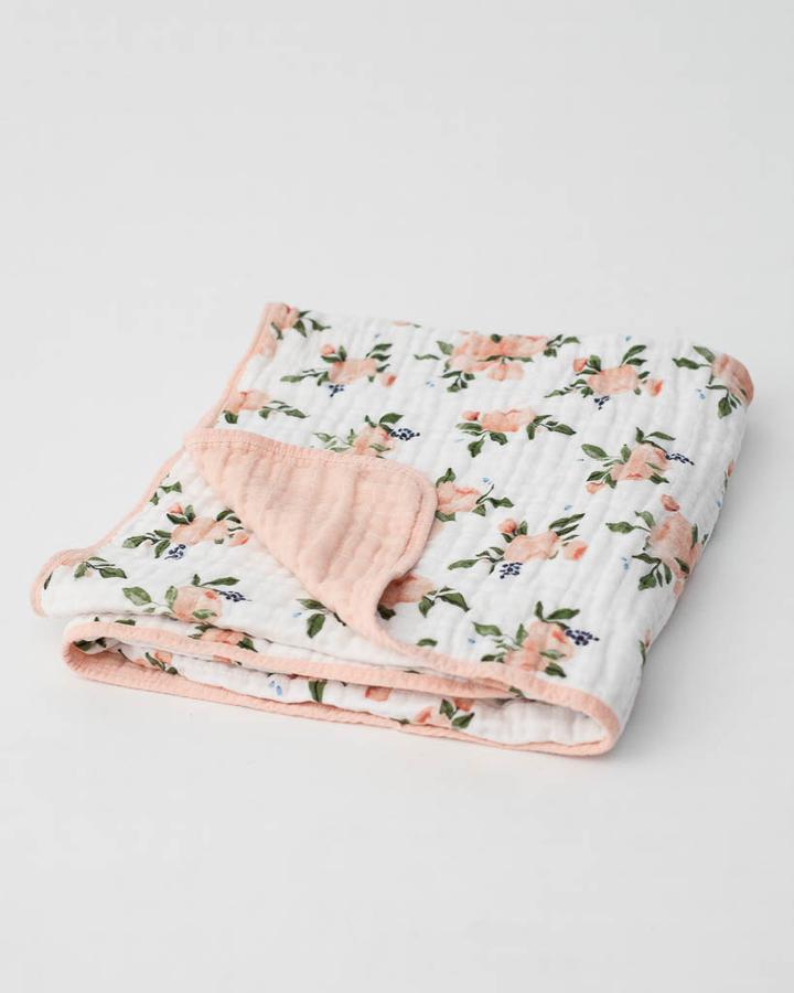 Muslin Quilt Watercolour Roses