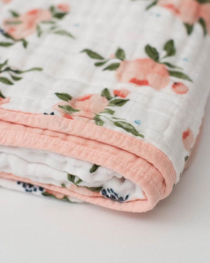 Muslin Quilt Watercolour Roses