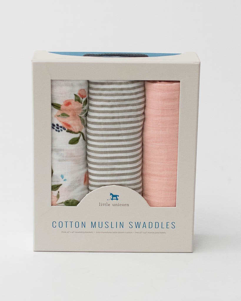 3 Pack Cotton Muslin Swaddle